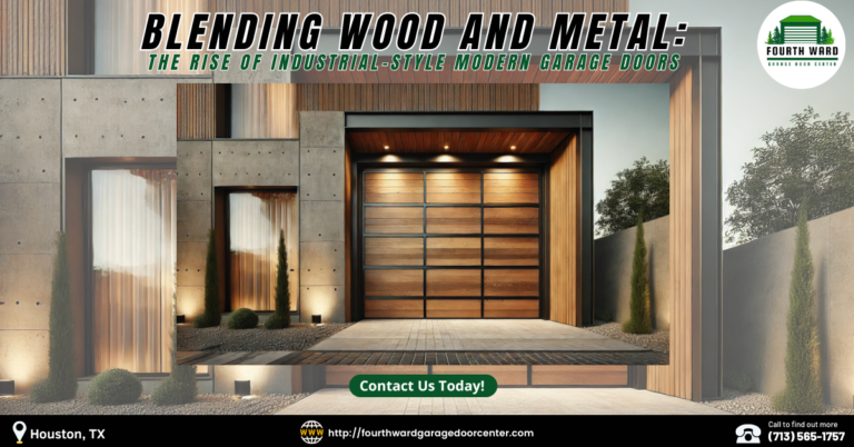 Blending Wood and Metal: The Rise of Industrial-Style Modern Garage Doors
